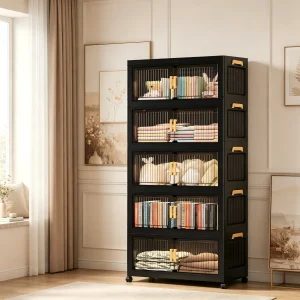 Large Wheeled Foldable Storage Cabinet