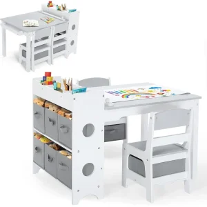 Kids Activity Table & 2 Chairs Set