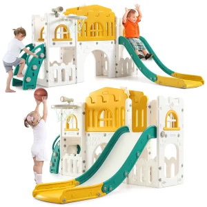 8-in-1 Toddler Indoor Slide & Playset
