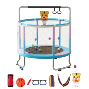 Kids 5FT Trampoline with Swing & Sandbag